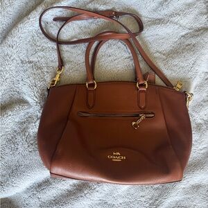 Coach Brown Elise Leather Satchel